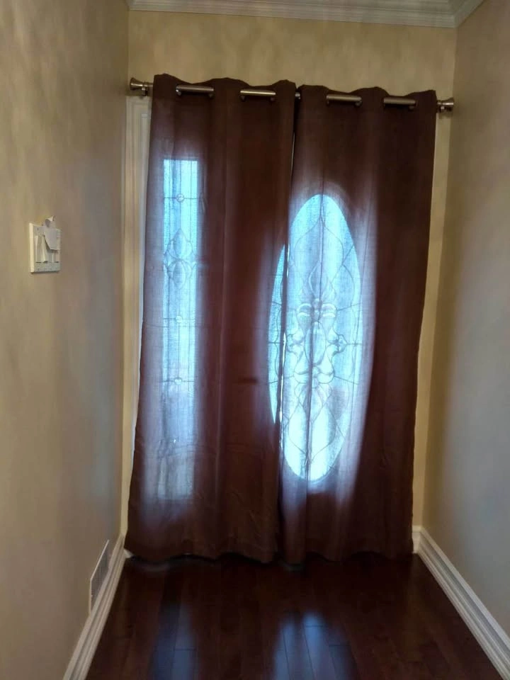 Brown 2 Panel Curtains, 84” x 39”. Almost New. - photo 3