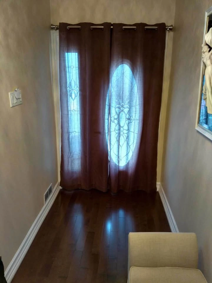 Brown 2 Panel Curtains, 84” x 39”. Almost New. - photo 4