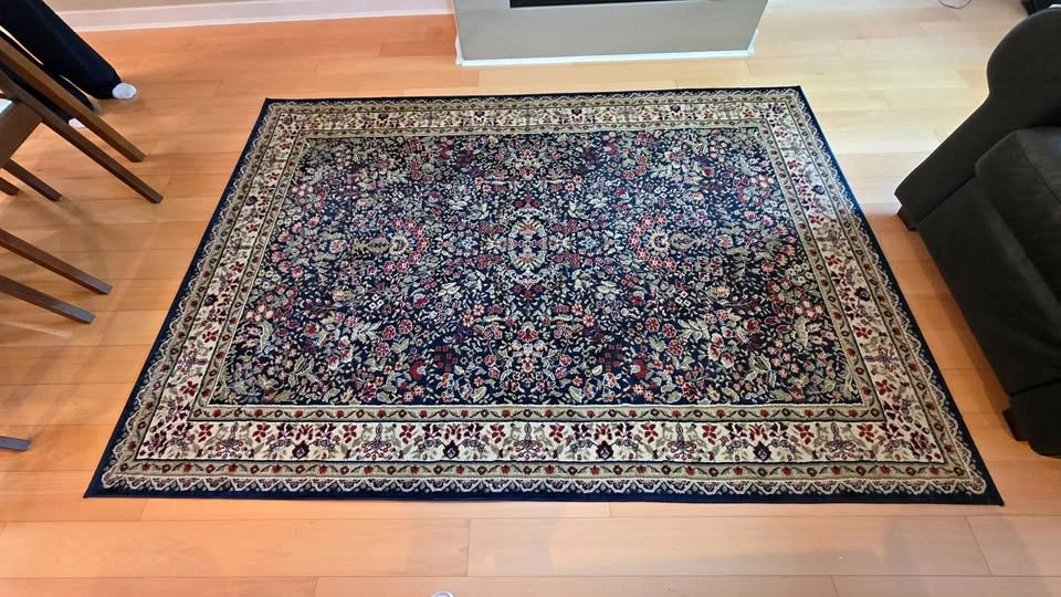 Concord Global Trading Jewel Sarouk Navy Area Rug (63x92)