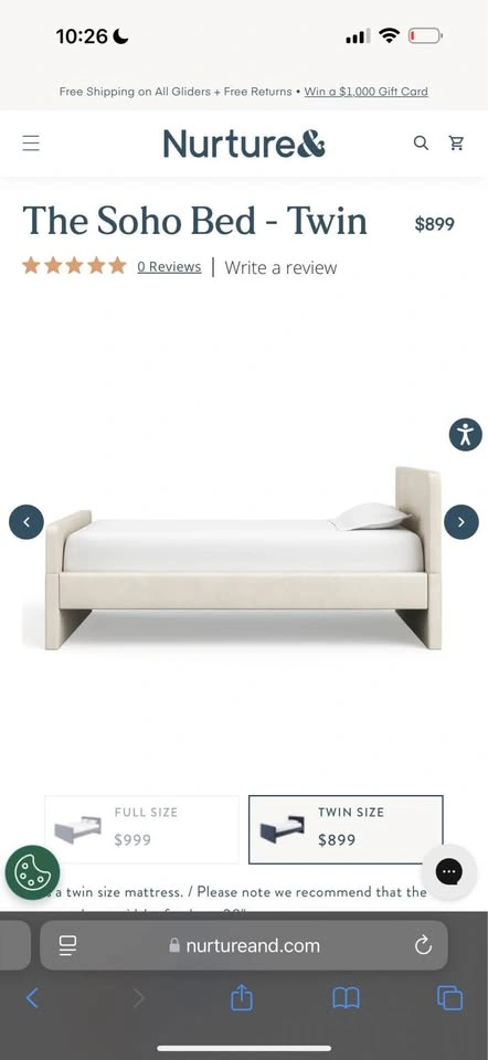Nurture& twin trundle with additional side rail - photo 2