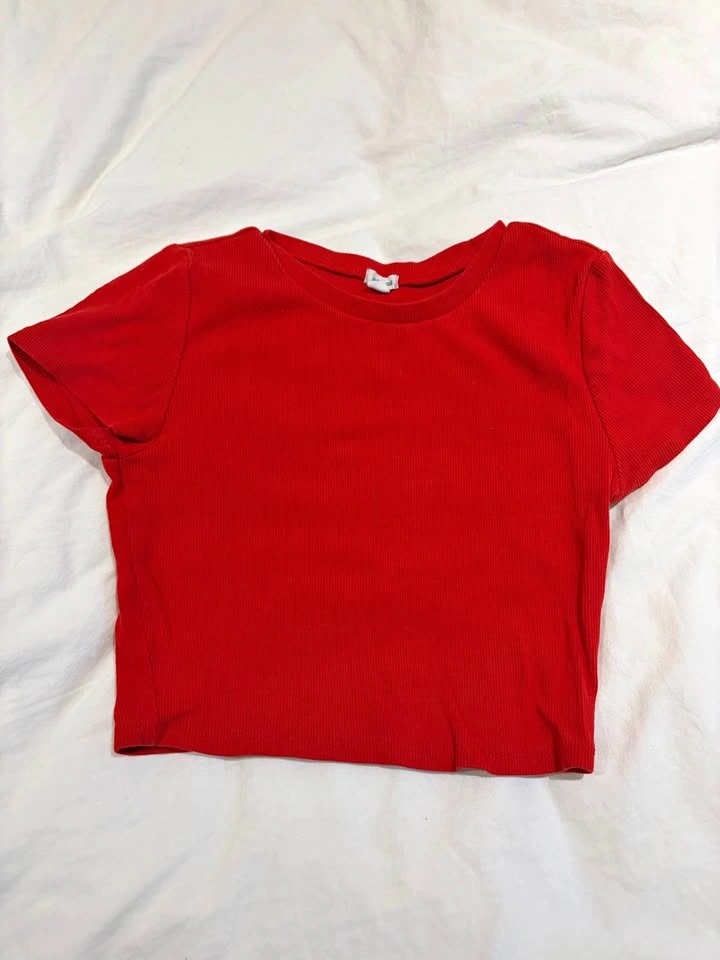 Red Garage Baby Tee - S
