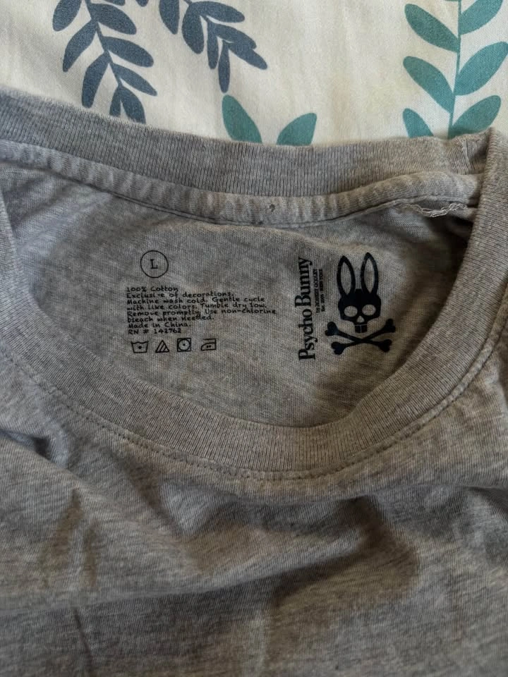 Psycho Bunny Grey T-shirt Size L - photo 3
