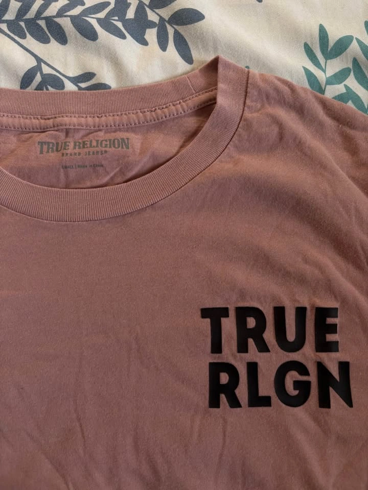 True Religion pink long sleeve t-shirt small - photo 3