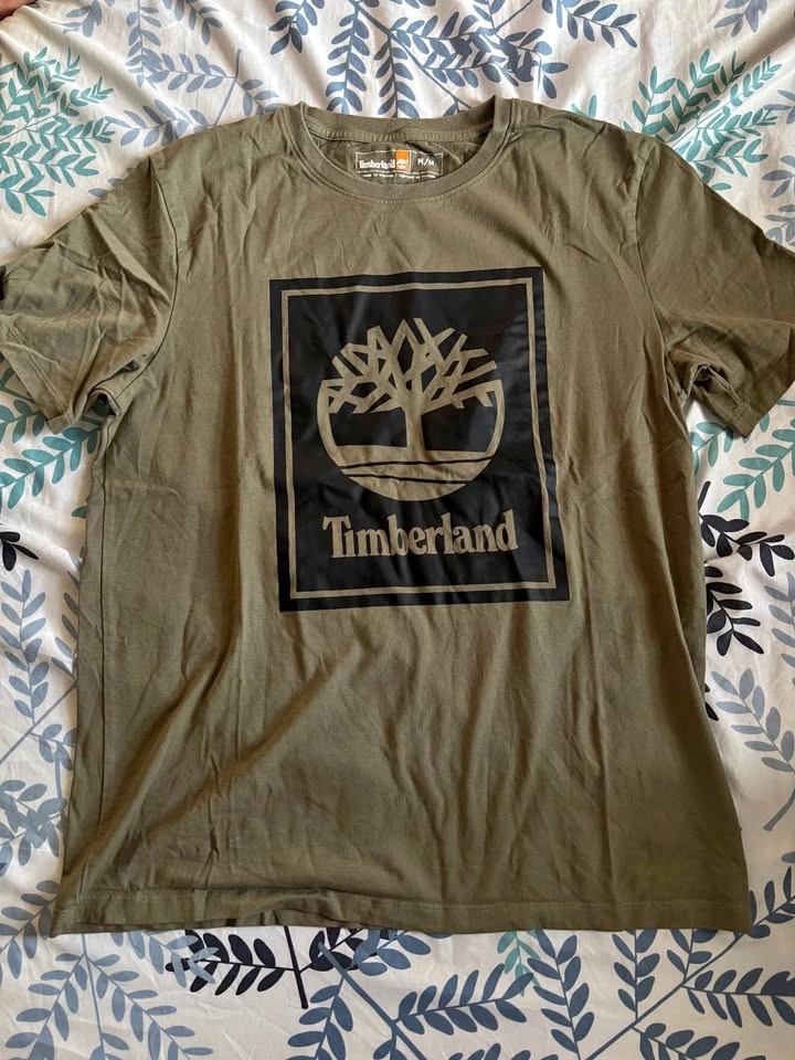 Timberland olive green t-shirt size M/M