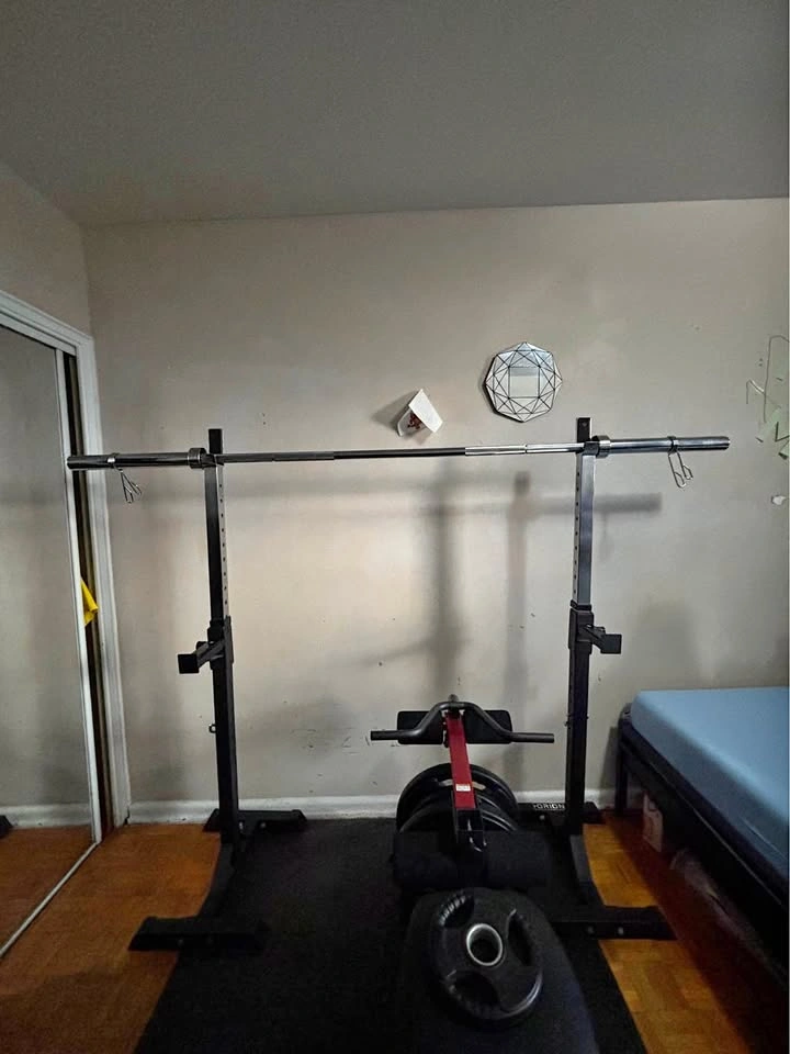 ORION Squat Rack Weight Bench Barbell Set