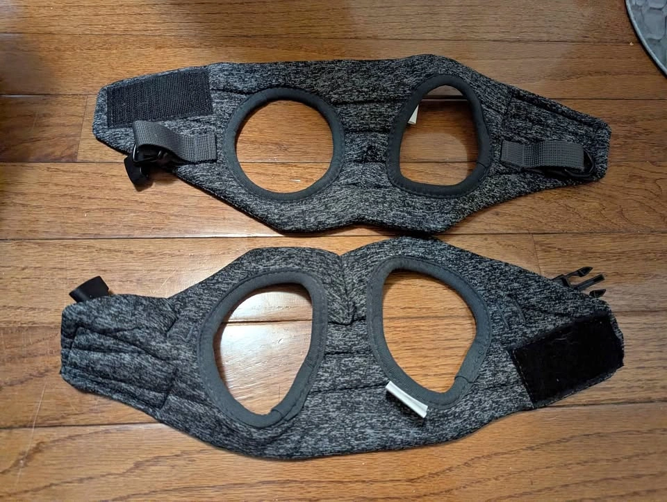 2 Grey Pet Harnesses for Small Dog or Cat