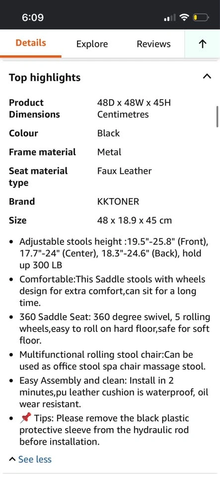 Rolling Saddle Stool - photo 2