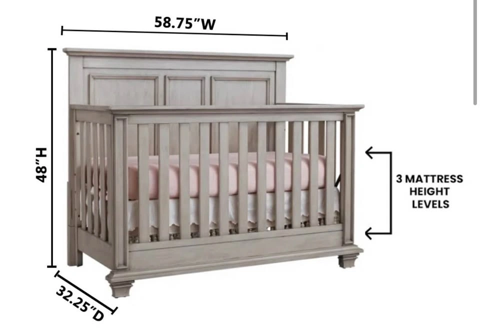 Oxford Baby Crib with Mattress and Bedding Accessories - photo 3
