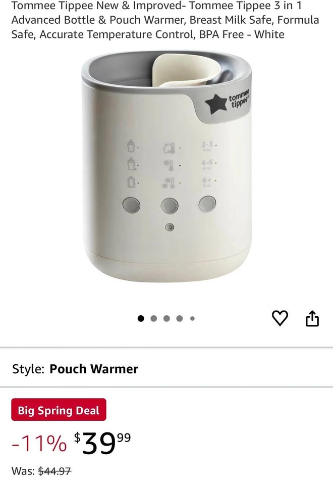 Tommee tippee baby warmer (bottles, pouches, jars)