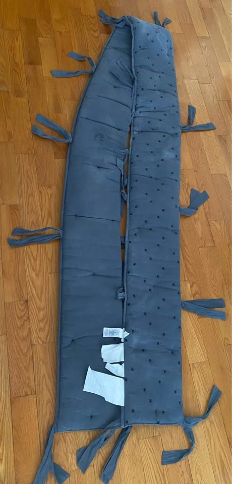 Pottery Barn crib bumper + Jolly Jumper crib top rail bumper - photo 2