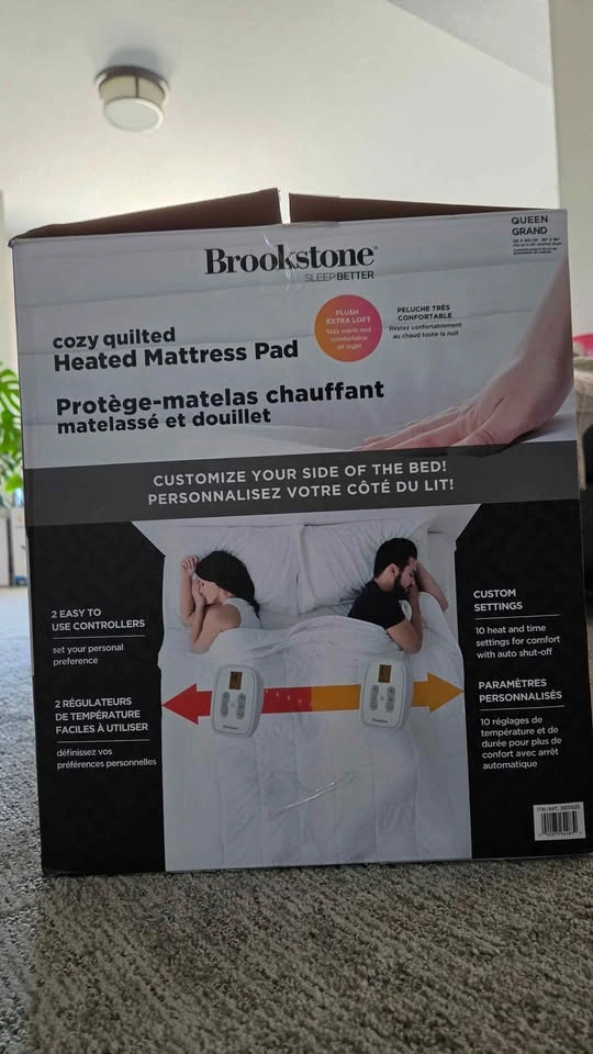 Cozy Quilted Heated Mattress Pad- Queen - photo 2