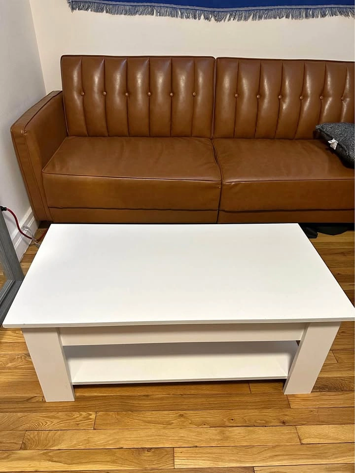 White Lift Top Coffee Table