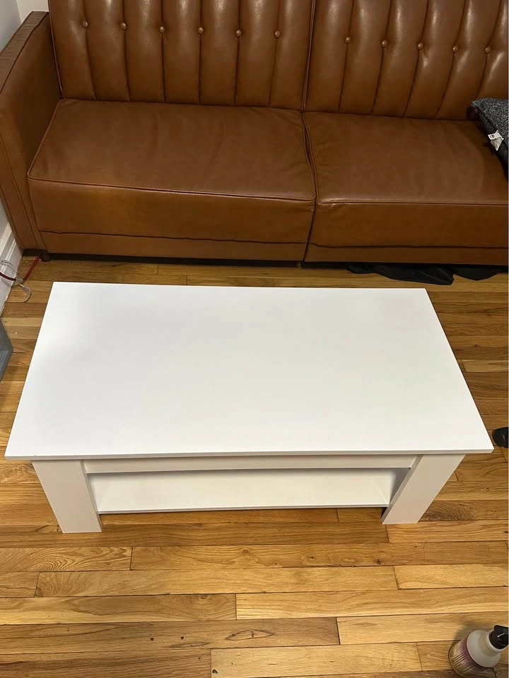 White Lift Top Coffee Table - photo 4