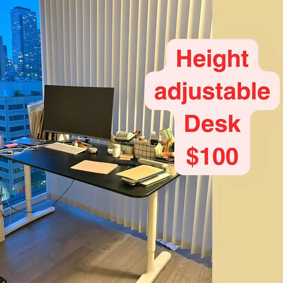 IKEA Premium Sit Stand Desk - Black