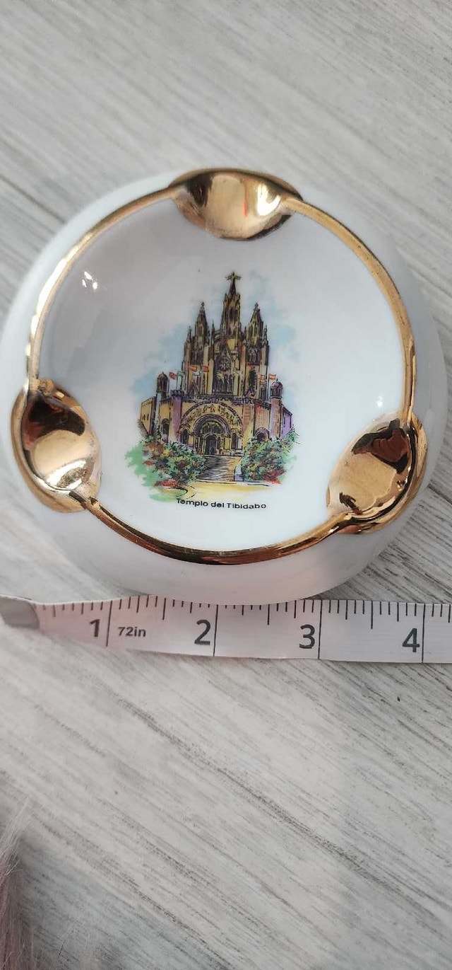 Templo del Tibidabo Ceramic Ashtray