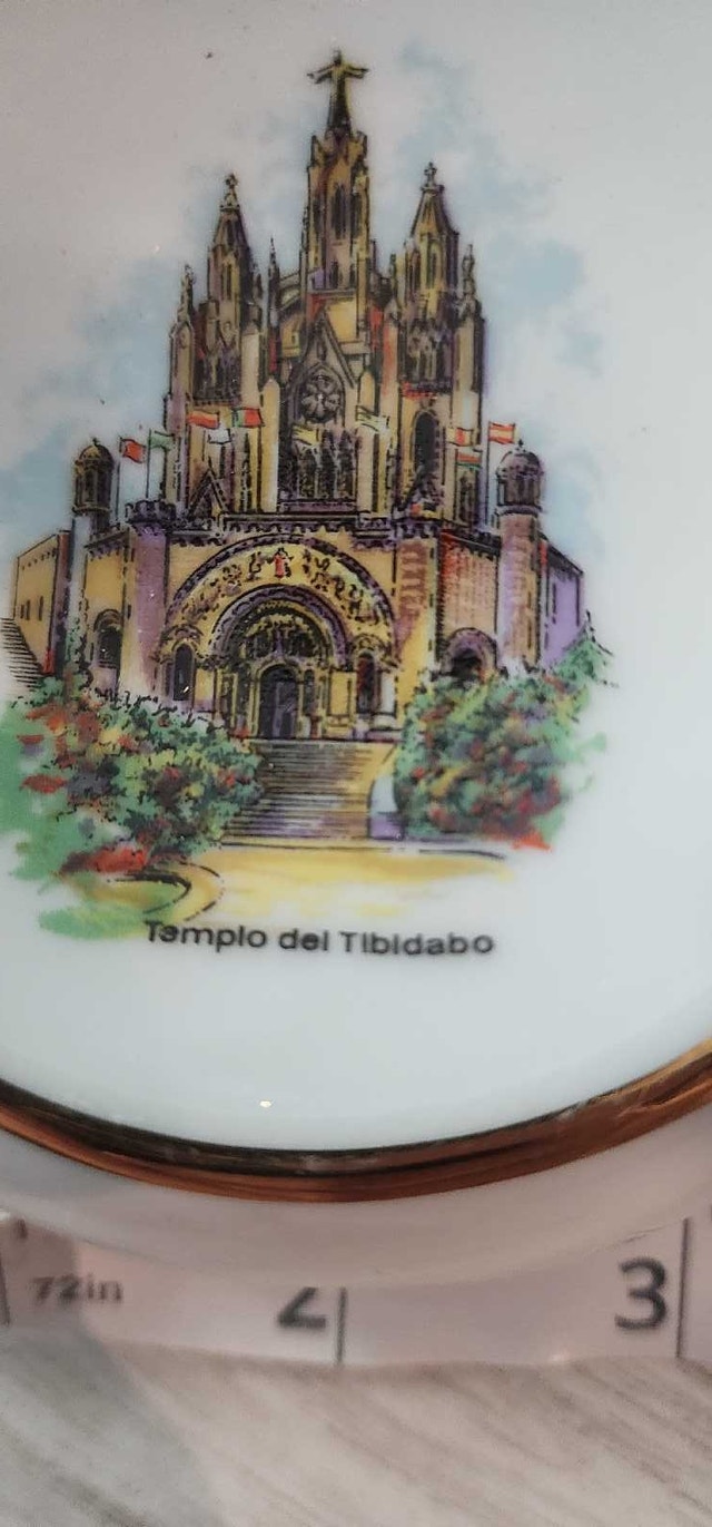 Templo del Tibidabo Ceramic Ashtray - photo 2