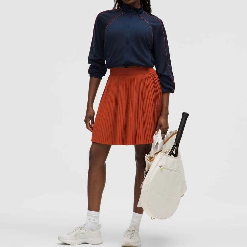 NWT Lululemon Pleated High-Rise Tennis Skirt - Autumn Rust, XS - photo 2