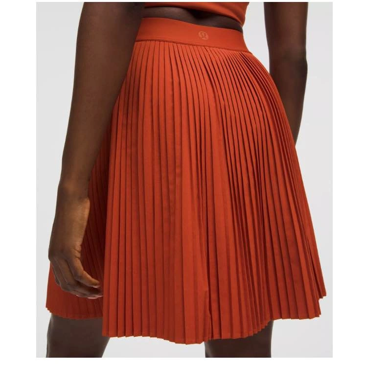 NWT Lululemon Pleated High-Rise Tennis Skirt - Autumn Rust, XS - photo 3