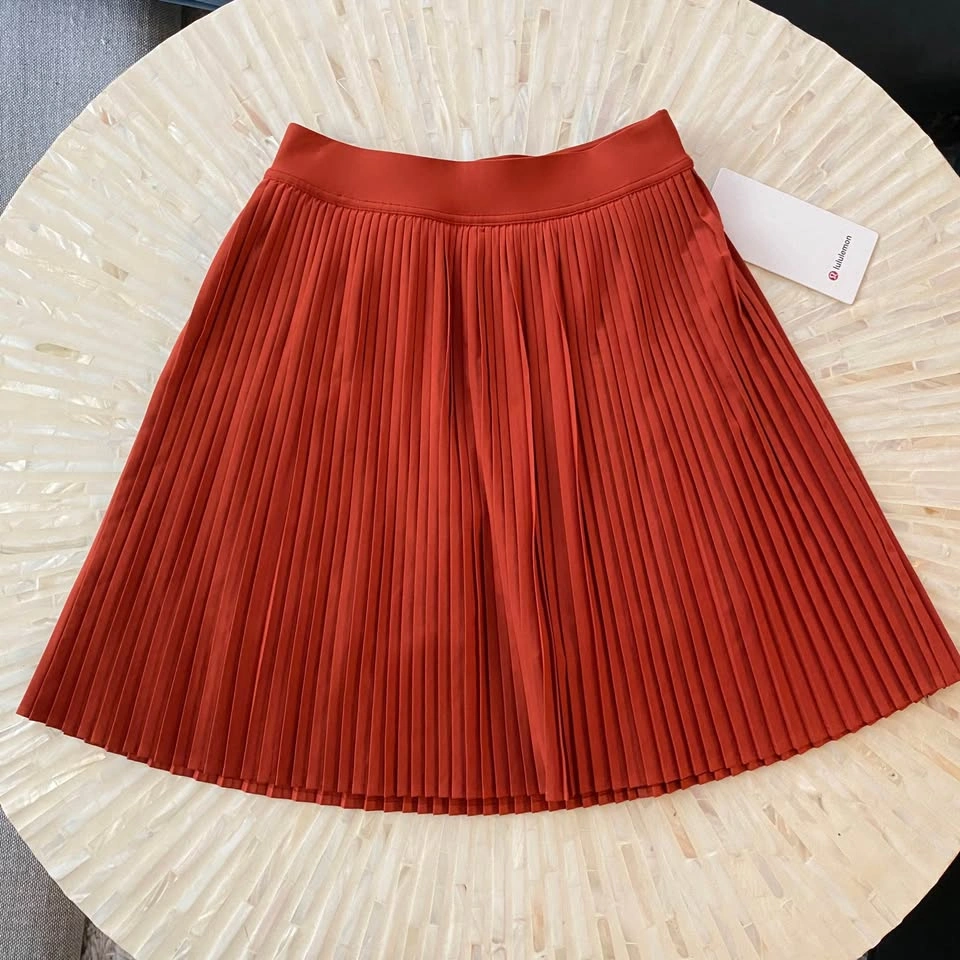 NWT Lululemon Pleated High-Rise Tennis Skirt - Autumn Rust, XS - photo 5