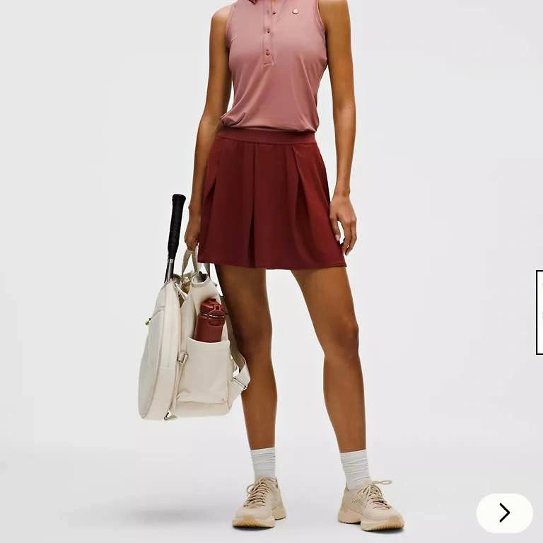 NWT Lululemon Angled-Pleat High-Rise Tennis Skirt - Rockwood