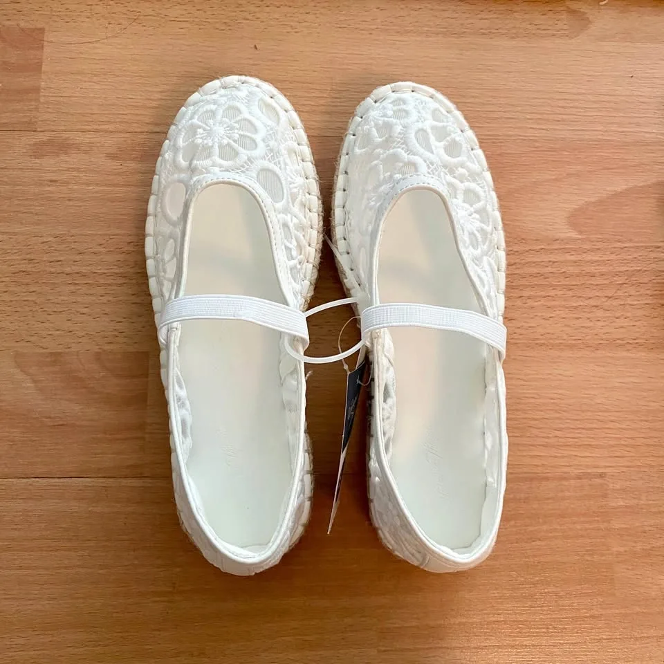 Universal Thread Celia floral lace Mary Jane flats - photo 4