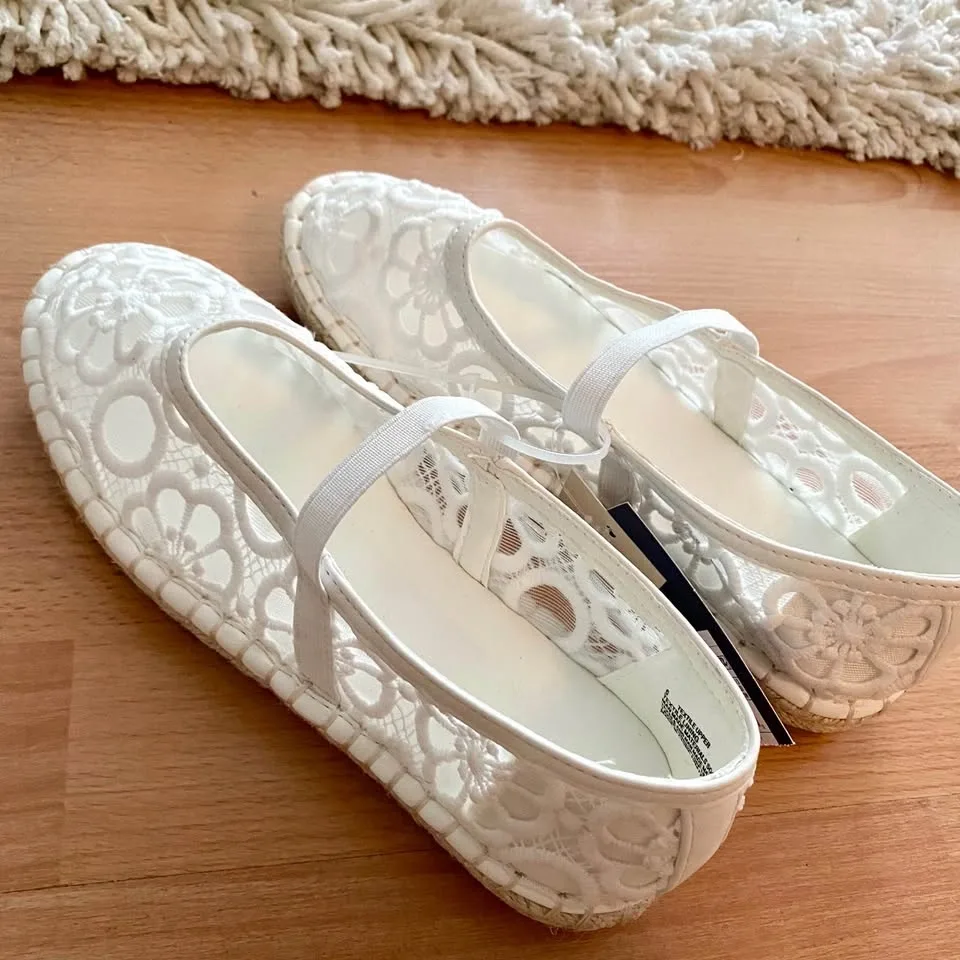 Universal Thread Celia floral lace Mary Jane flats - photo 5