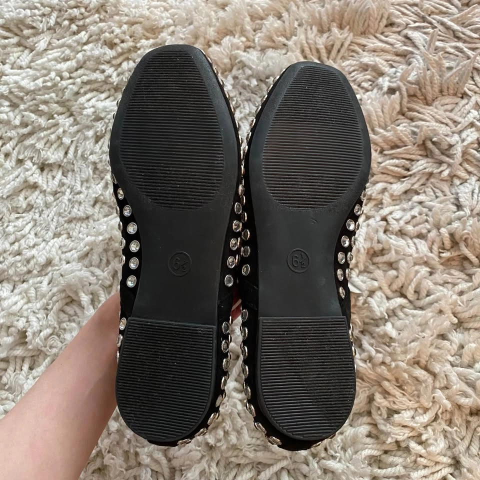 A New Day women's black Issa rhinestone Mary Jane ballet flats - photo 5