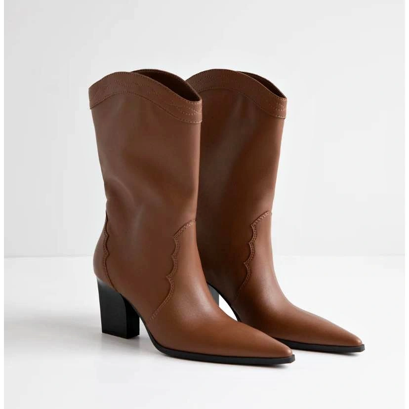 Oak and Fort Vegan Leather Cowboy Boots