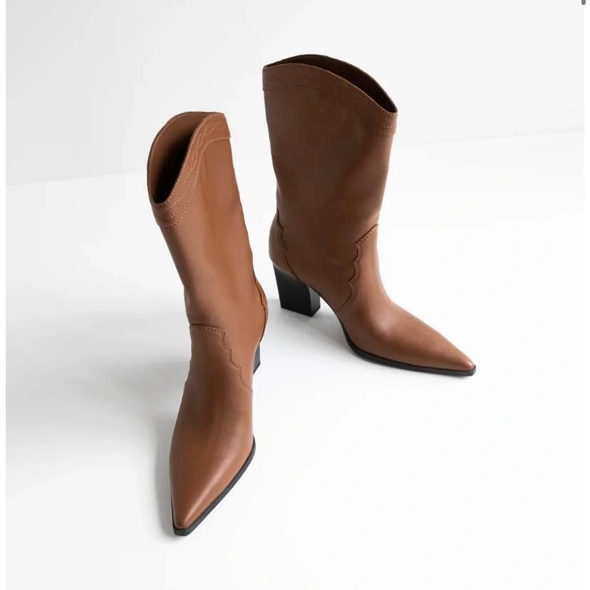 Oak and Fort Vegan Leather Cowboy Boots - photo 2