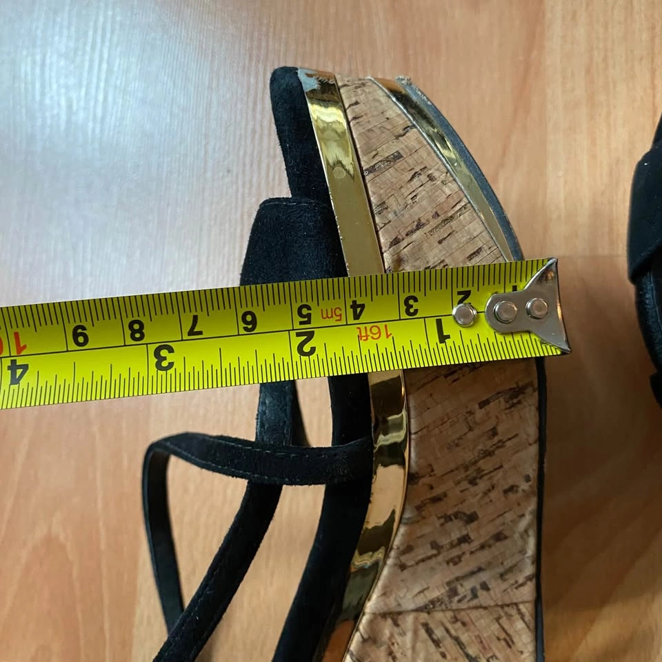 D:FUSE black platform wedge sandals - Size 6 - photo 5