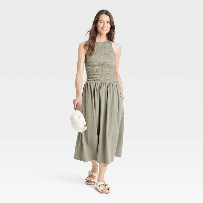 NWT Universal Thread smocked knit A-line maxi dress - photo 3