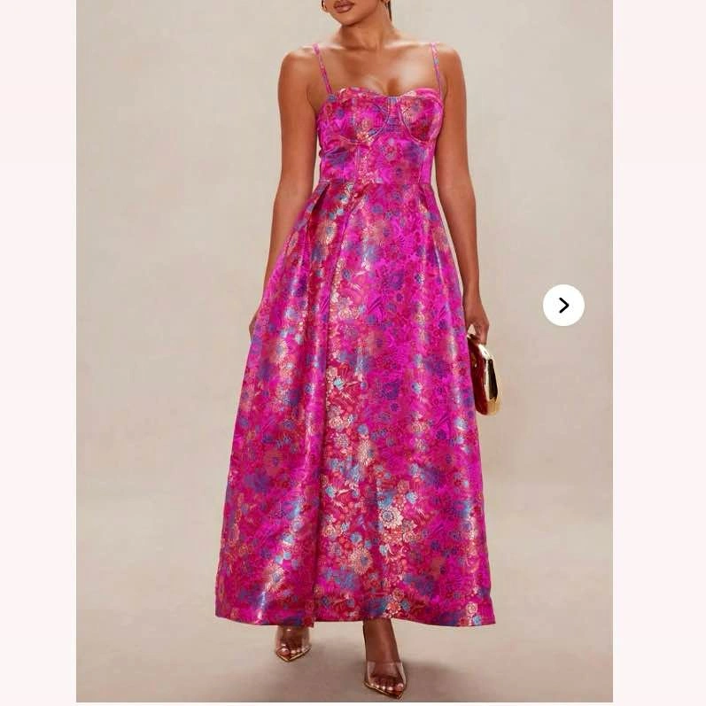 NWT Satin Floral Dress - Size XS