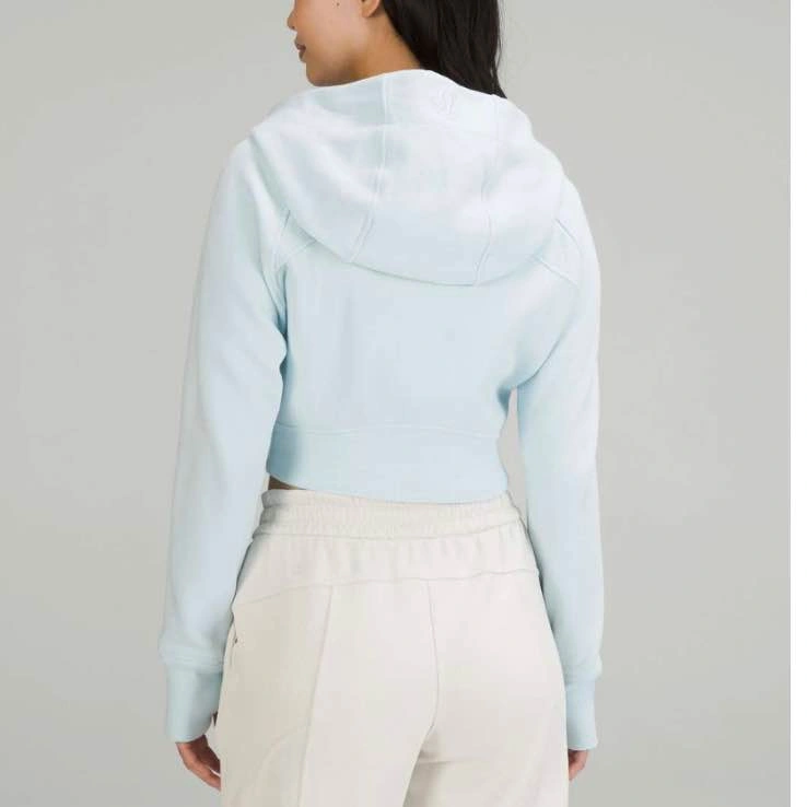 NWT Lululemon Scuba Full-Zip Cropped Hoodie - Powder Blue - photo 2