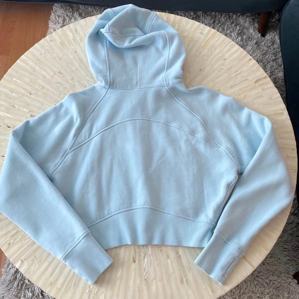 NWT Lululemon Scuba Full-Zip Cropped Hoodie - Powder Blue - photo 5