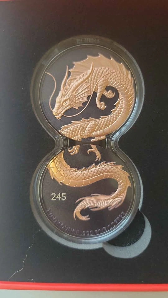 2026 High Relief Sea Dragons 6x1oz Copper Set - photo 3