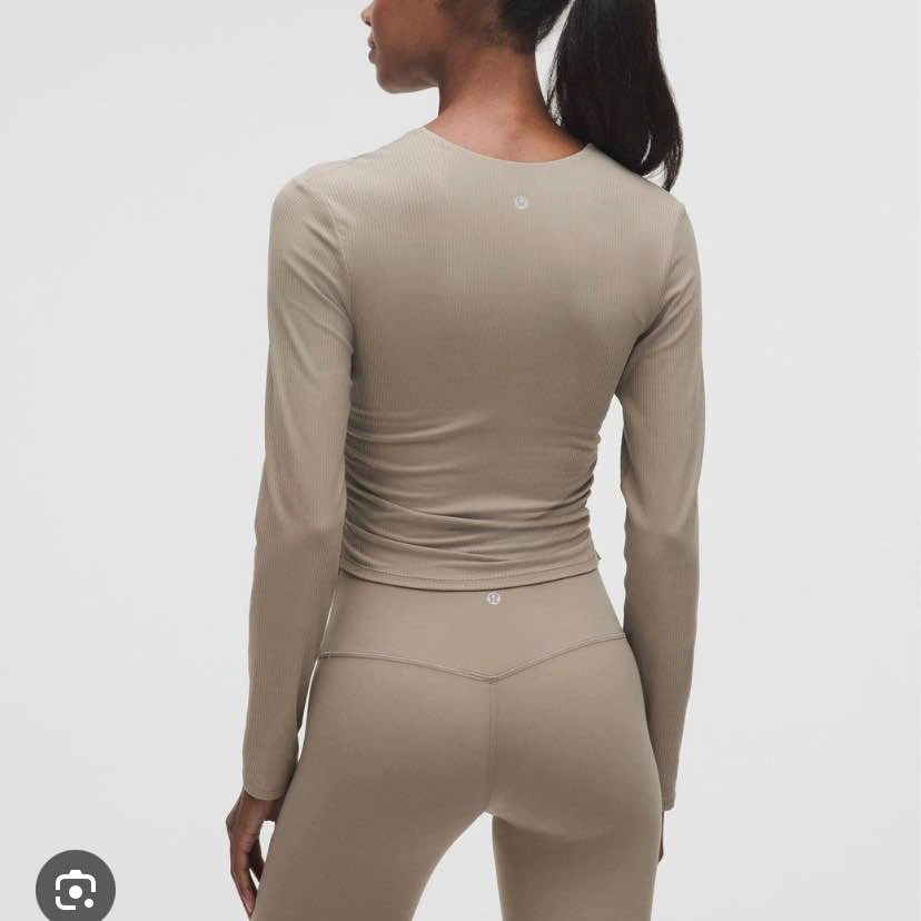 NWT Lululemon All It Takes Ribbed Long Sleeve - Warm Ash Grey - photo 2