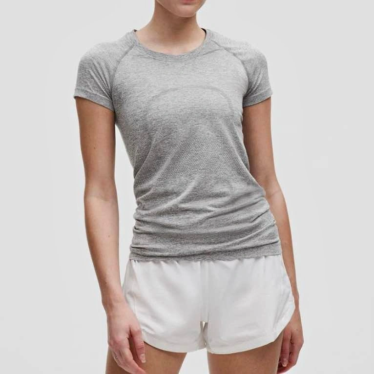 NWT Lululemon Swiftly Tech Short-Sleeve Shirt - Size 6, Slate/Wh