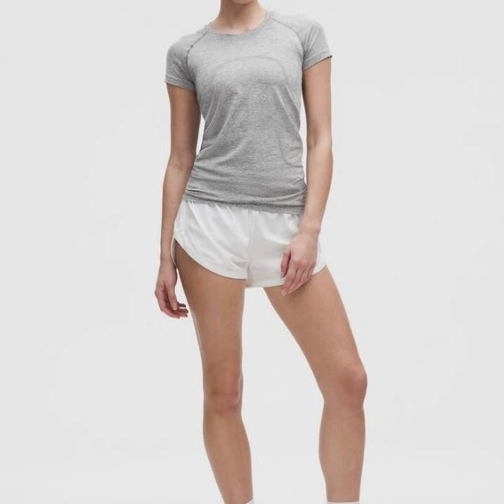 NWT Lululemon Swiftly Tech Short-Sleeve Shirt - Size 6, Slate/Wh - photo 2