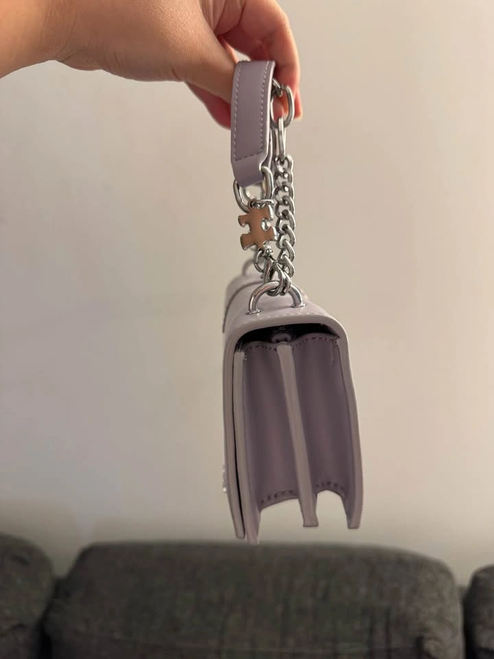 Purple Handbag with Puzzle Details - photo 4
