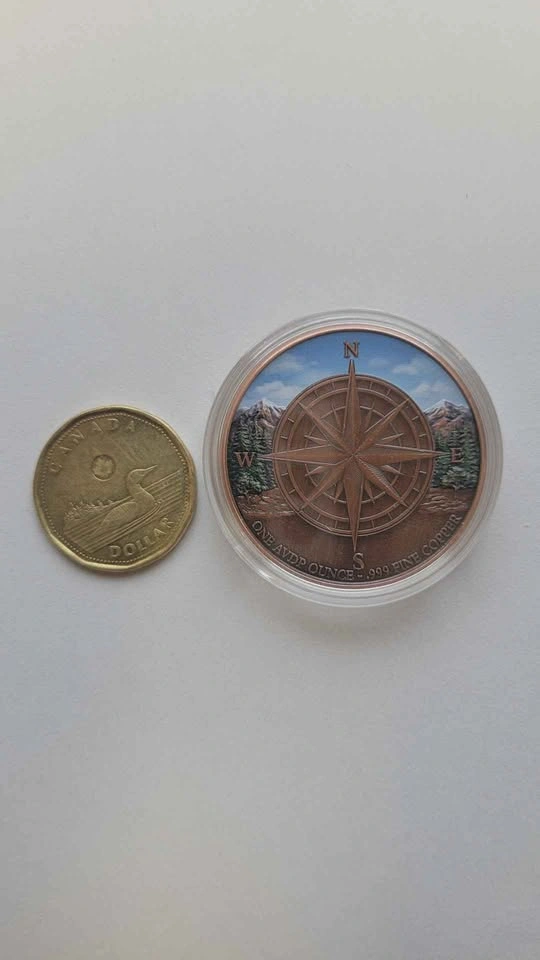 1oz AVDP Deer Hunting Collectible 999 Colorized Copper - photo 3