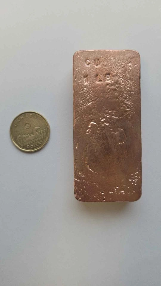 1 LB Raw 999 Fine Collectible Copper Bar - photo 3