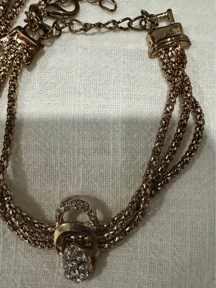 Gold Oxide colour Necklace & Bracelet - photo 2