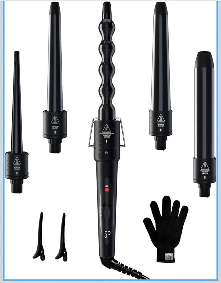 5 in 1 Curling Wand Iron Set