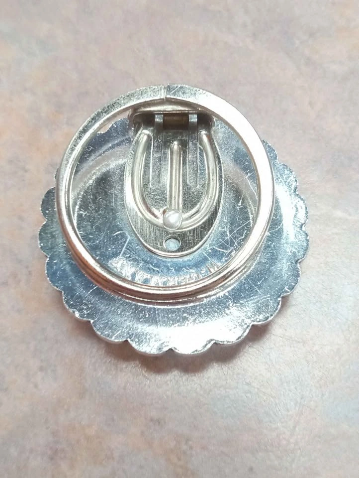 Dress Clip Silver Tone Signed W. Germany Vintage Accessory - photo 4