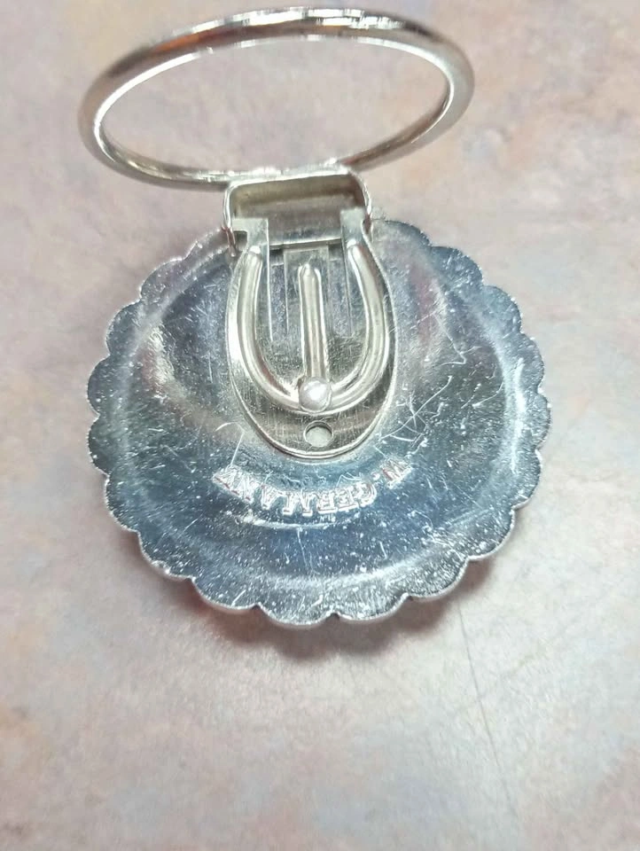 Dress Clip Silver Tone Signed W. Germany Vintage Accessory - photo 5