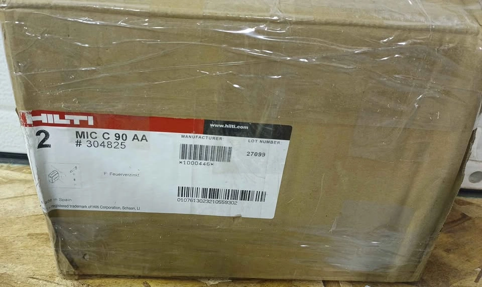 Hilti Connector MIC-C90-AA Concrete #304825 Galvanised Baseplate - photo 2