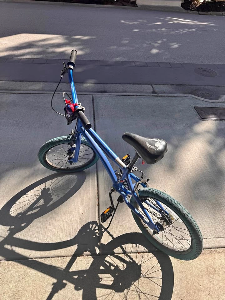 Blue BMX kids Bicycle