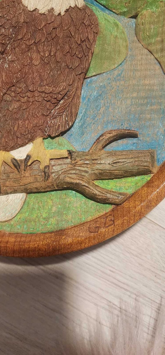 Eagle Wood Carving - photo 2
