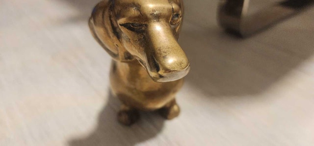 Brass Dachshund Figurine - photo 2
