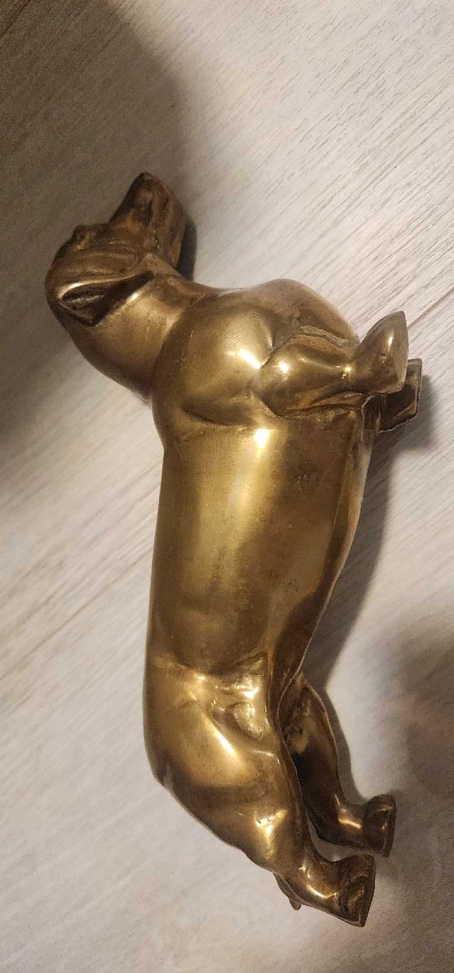 Brass Dachshund Figurine - photo 4